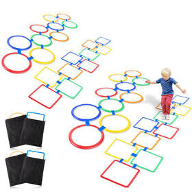 Woanger hopscotch hoop 11 inch for durable backyard play and safe jumping sessions.