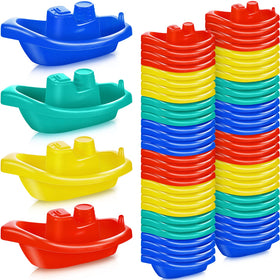 Woanger little boat bath toys stackable for easy storage and bath time fun.