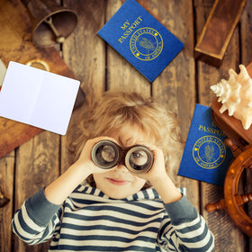 Woanger party gift idea for travel-themed parties and classroom celebrations.