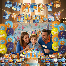 Woansju Blue Dogs cupcake toppers decorate treats and delight young guests