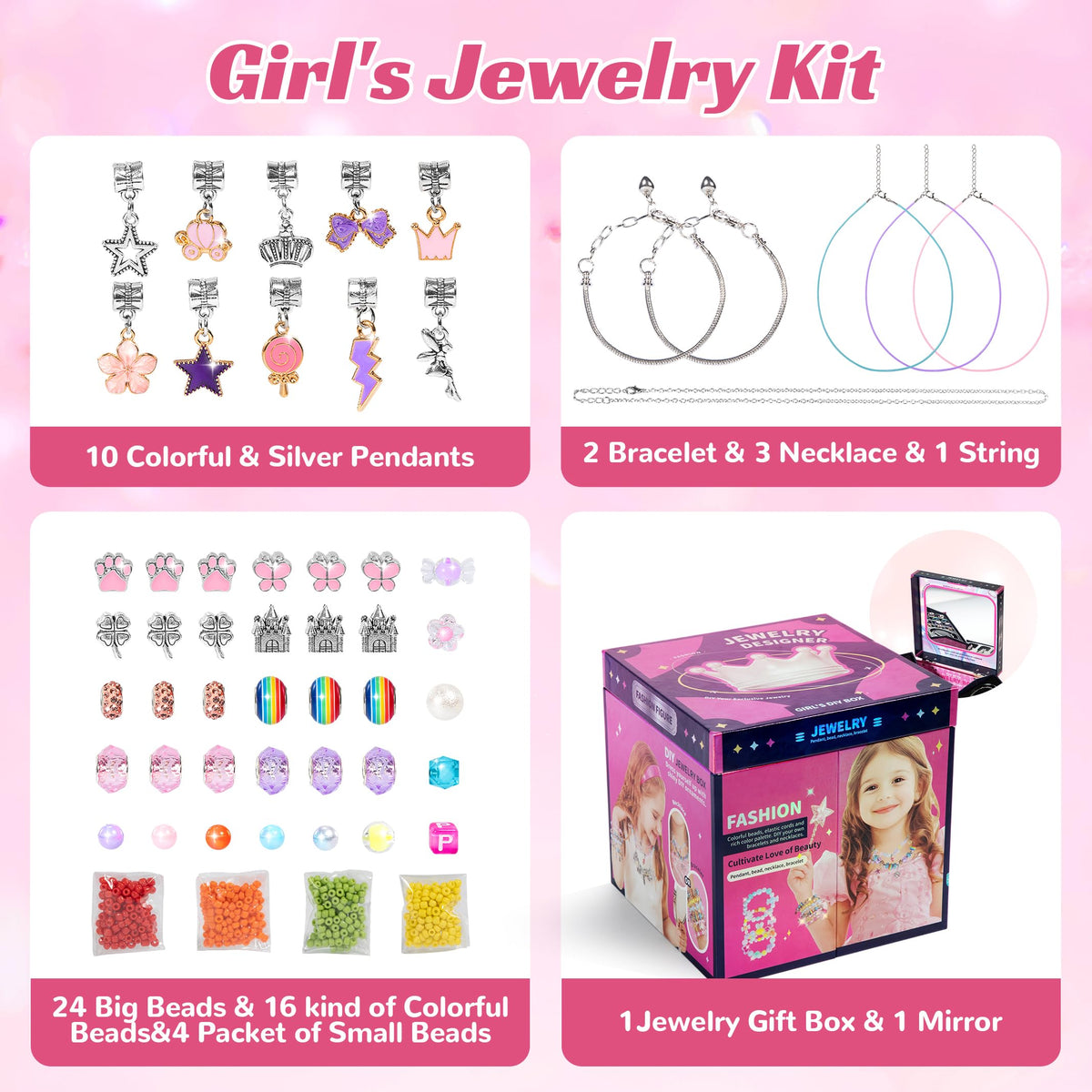 WOANZZ 2000+ beads and charms enable endless jewelry designs.