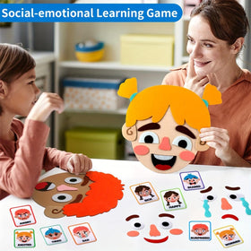 WOBOX felt expressions help build hand-eye coordination through assembly.
