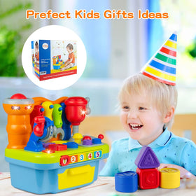 Woby shape sorter and storage drawer encourages organization during play