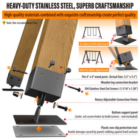 Wide base plate enhances frame stability during windy or active play.