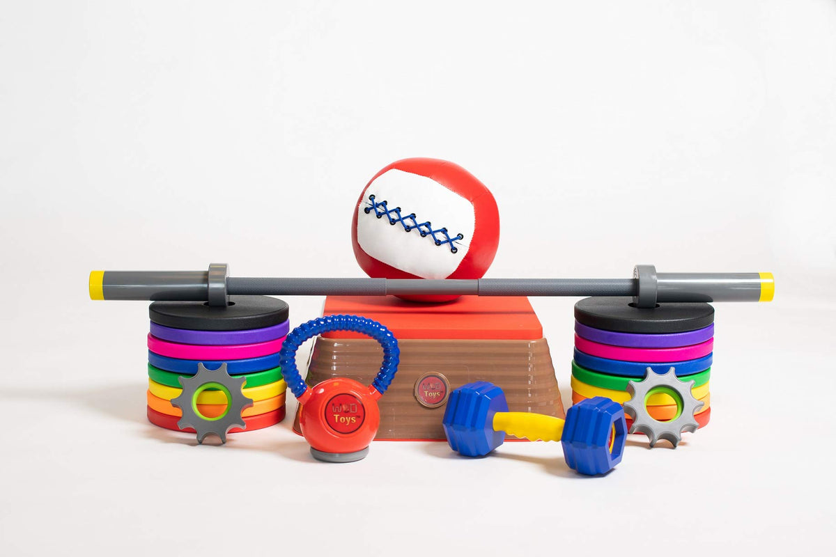 WOD Toys Barbell Mini durable construction withstands energetic play