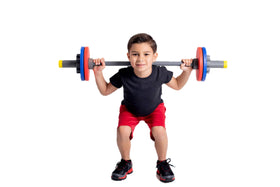 WOD Toys Barbell Mini mini plates stacked for colorful weight play