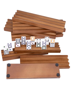 WodGod eight-piece domino racks for organized gameplay