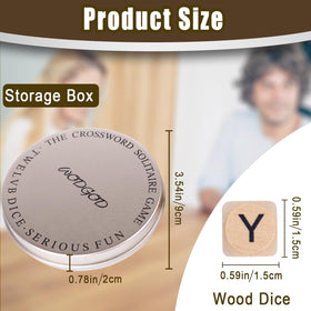 WodGod two-pack storage boxes organize the crossword dice for travel.