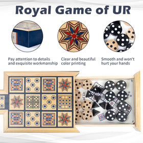 WodGod UR dice: eight pyramid-shaped dice for authentic play.