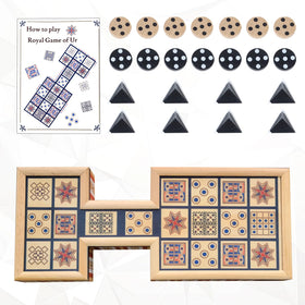 WodGod UR game pieces: fourteen traditional playing figures.