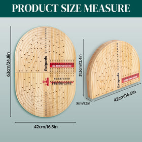 WodGod wood horse race board features 11 premium metal horses for lasting detail