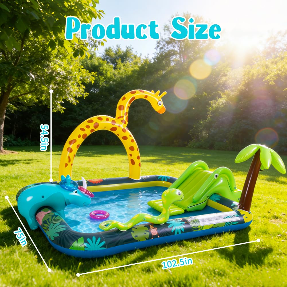 WODMAZ rhino figure complements the jungle motif and inspires imaginative play.