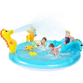 WODMAZ Sea Animal Pool base with safe edgeless design for kids' water play