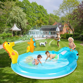 WODMAZ Sea Animal Pool dimensions 78 by 59.5 inches for planning and setup