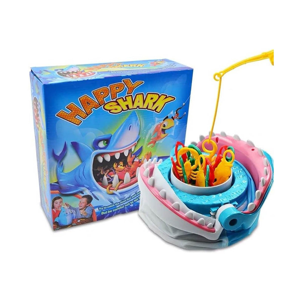 WOHPNLE interactive shark bite game on desktop for family fun
