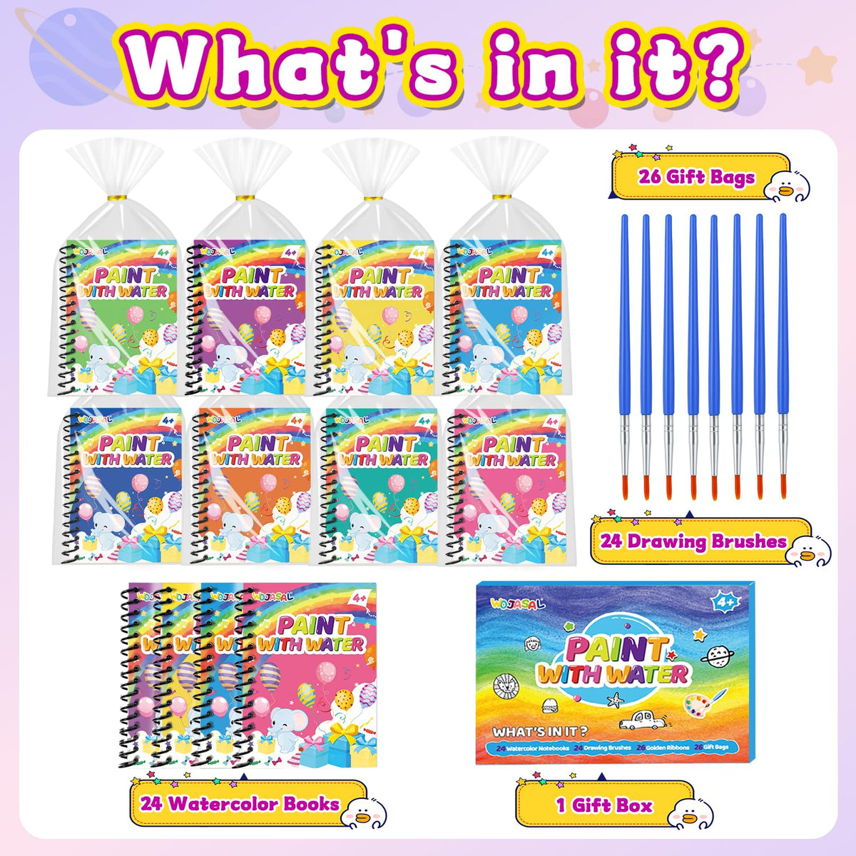 WOJASAL non-toxic pigments meet toy safety standards for peace of mind.