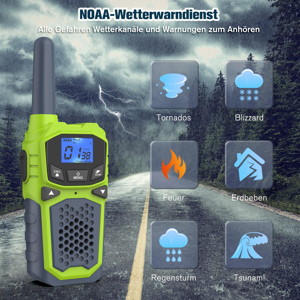 WokTok outdoor VOX scenario image highlights hands-free communication