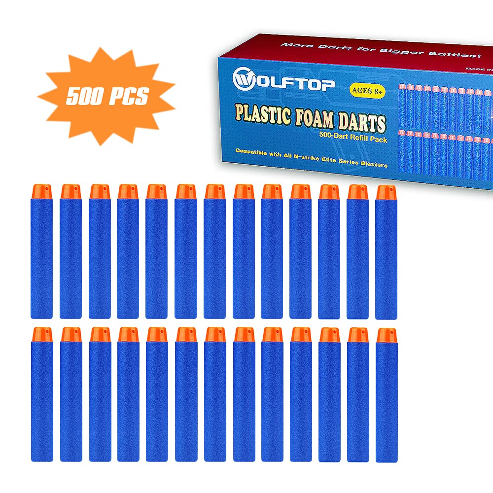 Wolftop refill darts support ongoing play with 500-piece supply.
