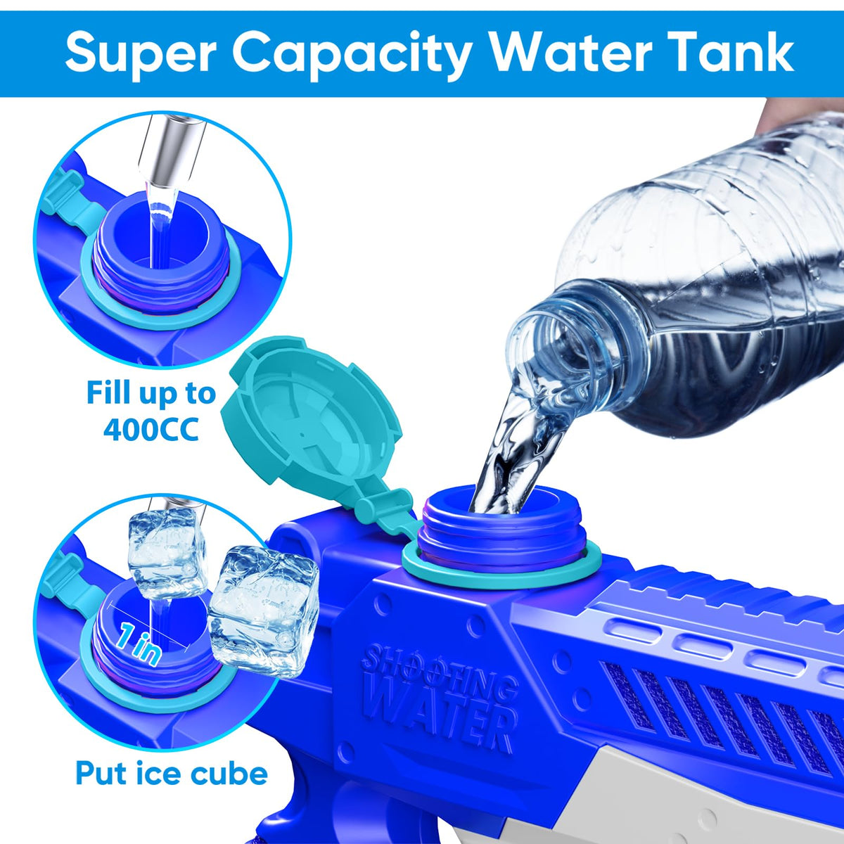 WOLKEK easy-grip pump for smooth, quick firing.