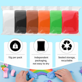 Wolwefa foam clay demonstrates soft texture for beginners and kids.