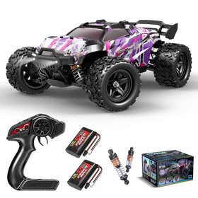 Womaqu pink RC car side view, speed-ready silhouette for young girls
