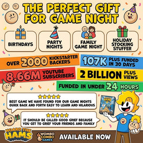 Wombo Combo Games Hoard the Hams packaging—brand-ready for gifting and display