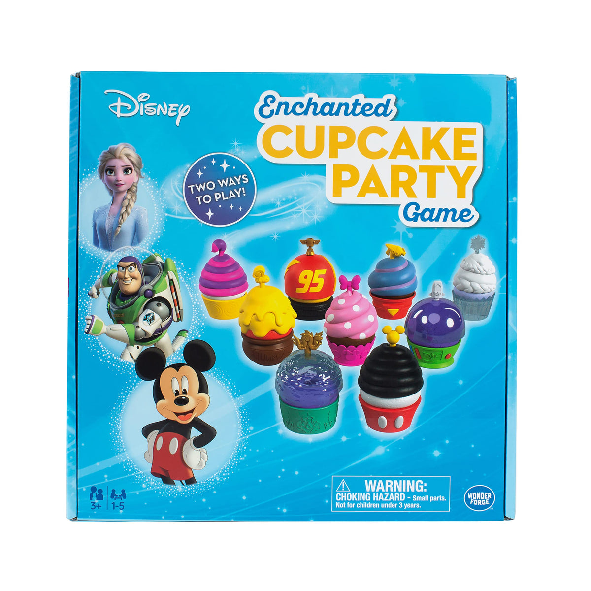 Wonder Forge Disney Enchanted Cupcake tiles laid out encourage visual matching and turn-taking.