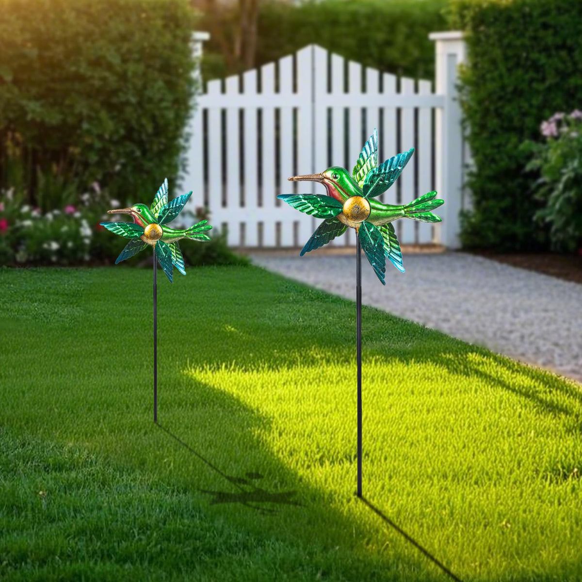 WONDER GARDEN wind spinner easy installation into grass