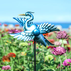 WONDER GARDEN two-pack wind spinners on lawn create lively focal points