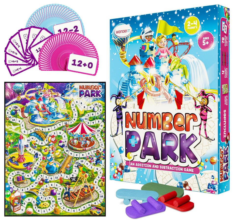 Wonder It Number Park board game: engaging at-home math practice