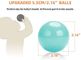 Wonder Space BPA-free no-smell pit balls keep playtime clean and safe for babies.