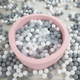 Wonder Space grey crush-proof pit balls support durable playtime.