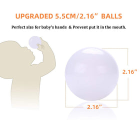Wonder Space pink crush-proof pit balls for safe, imaginative play.