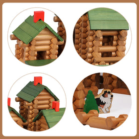 Wondertoys child-friendly wooden logs encourage fine motor and spatial skills.