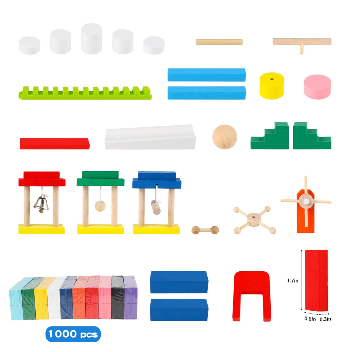 Wondertoys dominoes race setup invites hands-on interaction and sequence thinking.