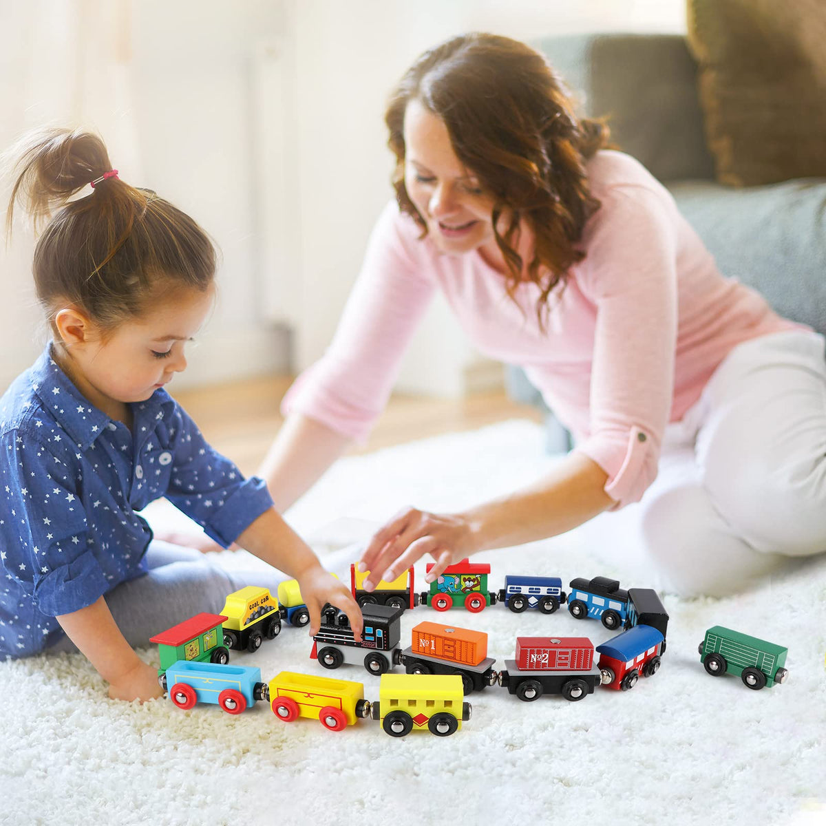 Wondertoys magnetic tanker load enables quick reconfigurations during pretend trips