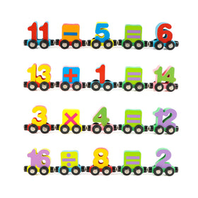 Wondertoys number train playset invites cooperative learning