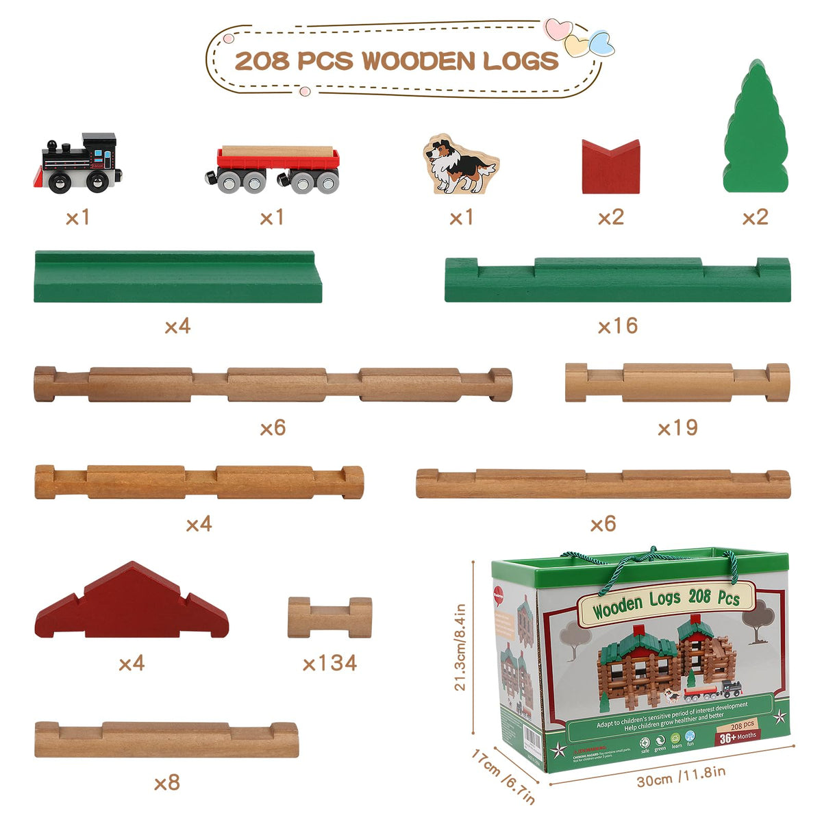 Wondertoys log set instructions provide guided builds to boost spatial thinking