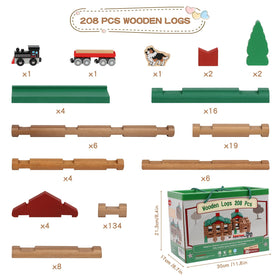 Wondertoys log set instructions provide guided builds to boost spatial thinking