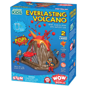 Wondery Kids Wow Volcano lava lever in action for hands-on science play