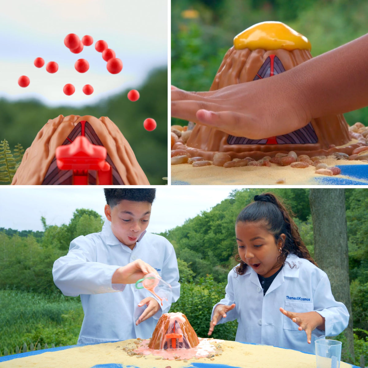 Wondery Kids Wow Volcano soft rubber lava rocks for safe tactile play