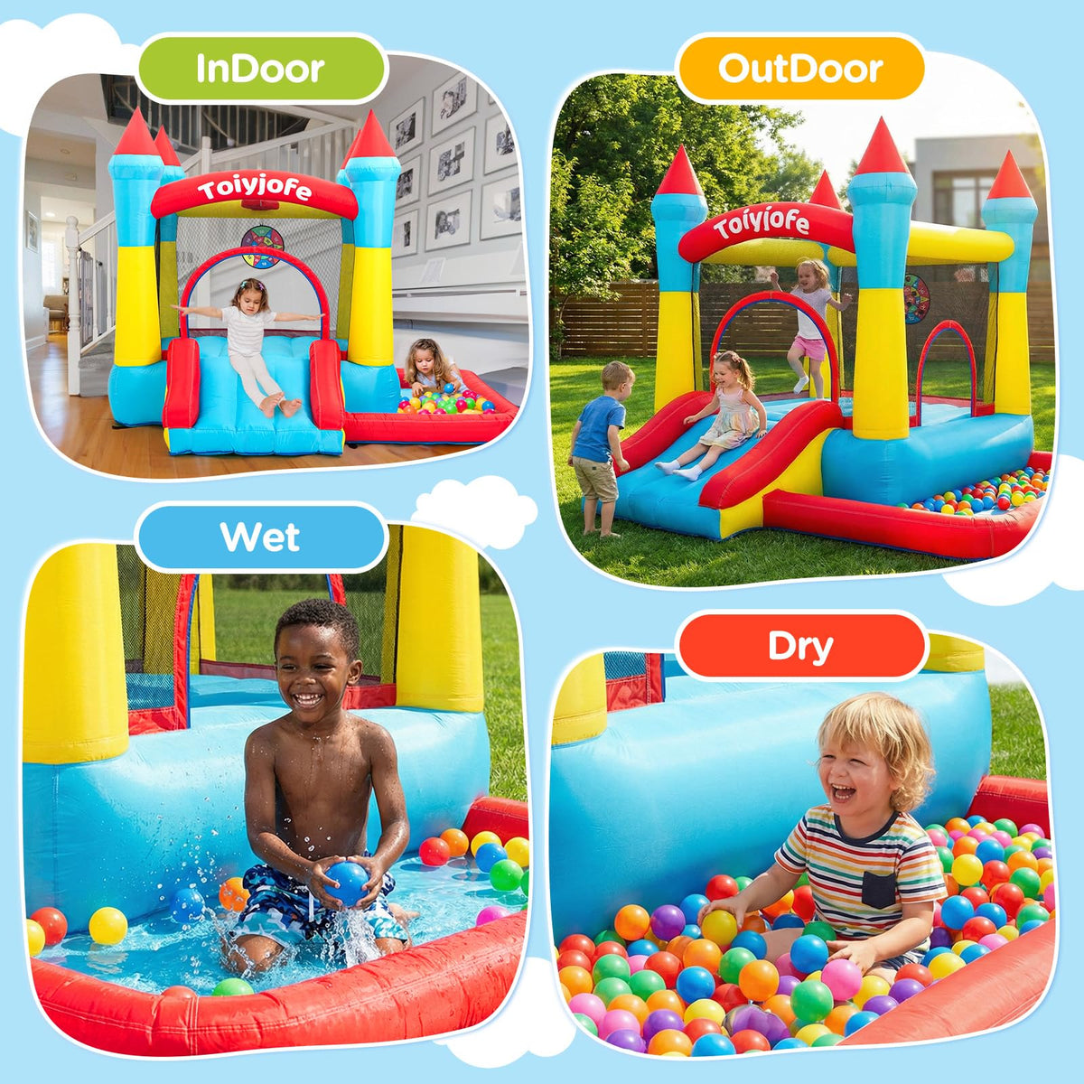 Wondiair Basketball Hoop enables active family play