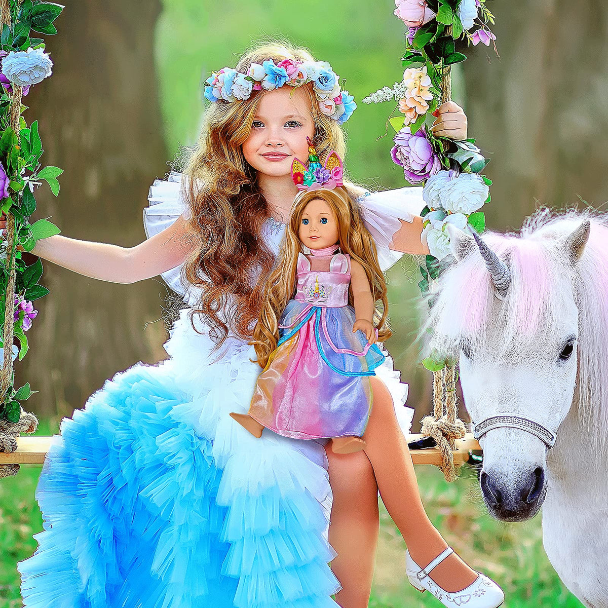 WONDOLL 18-inch doll clothes set fits multiple brands for versatility.