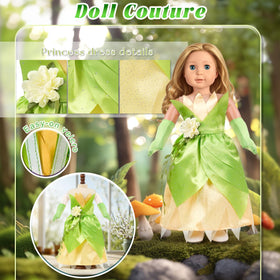 WONDOLL princess tiara pair included for a complete royal look.