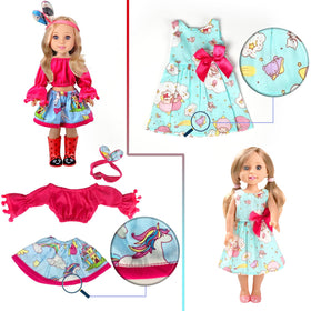 WONDOLL dresses and tops set showcases versatile styles for creative play