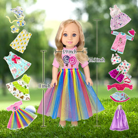 WONDOLL handmade stitching detail on finished outfits
