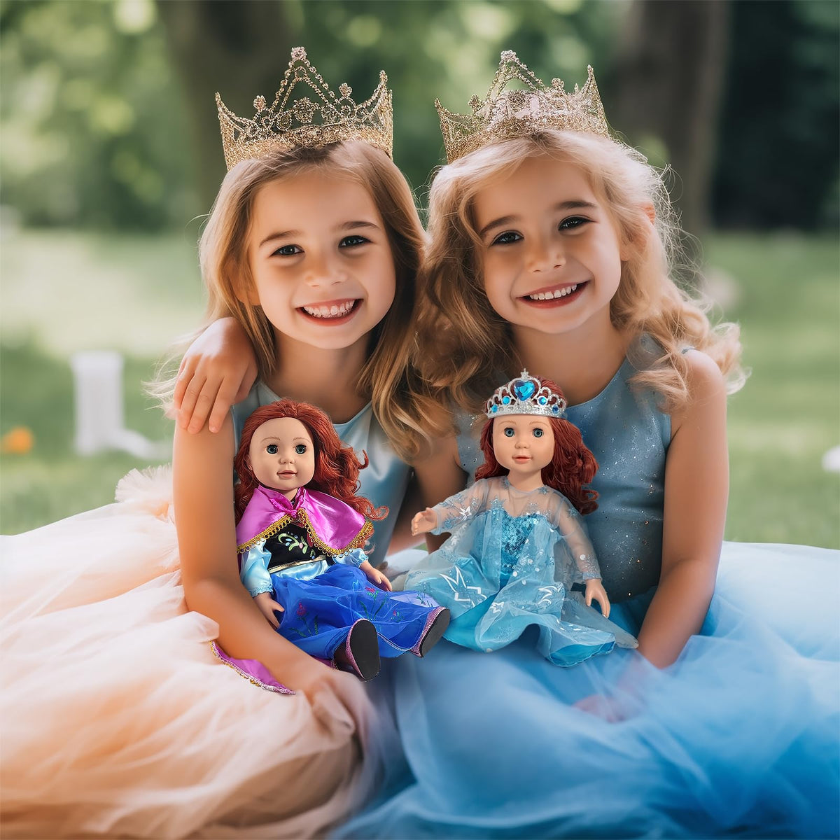 Tiaras complete the royal look for complete dress-up sets.