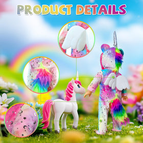 WONDOLL unicorn headband completes the magical outfit with secure fit.