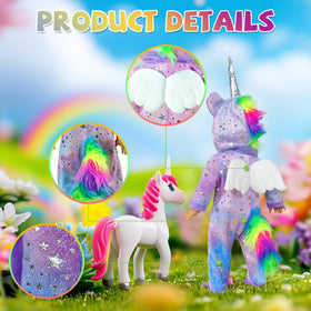 WONDOLL unicorn headband keeps hair neatly in place during play