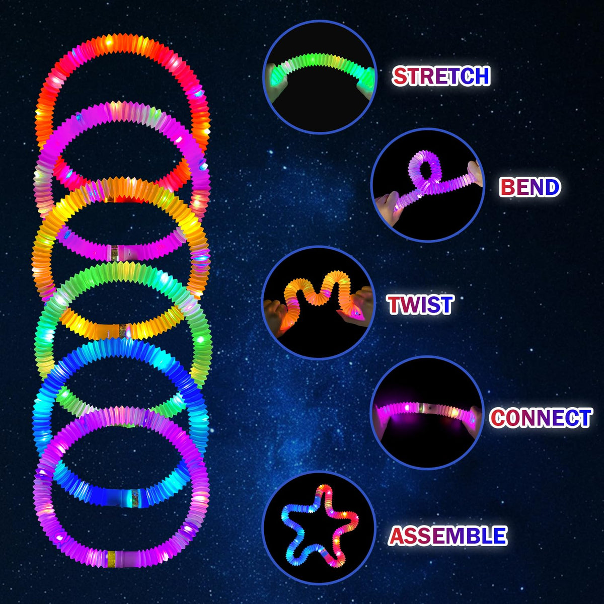 Wondrus glow in dark party favors ideal for camping graduations and birthdays